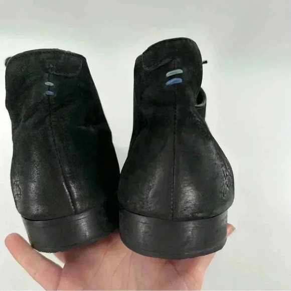 John Fluevog mens chukka boots size 12 black nubuck leather hipster grunge punk - Picture 8 of 12